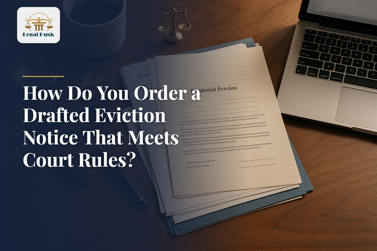 How Do You Order a Drafted Eviction Notice That Meets Court Rules?