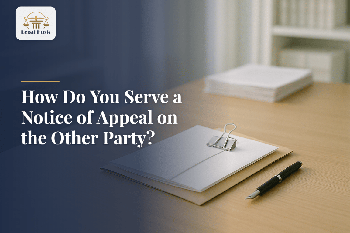 How Do You Serve a Notice of Appeal on the Other Party?