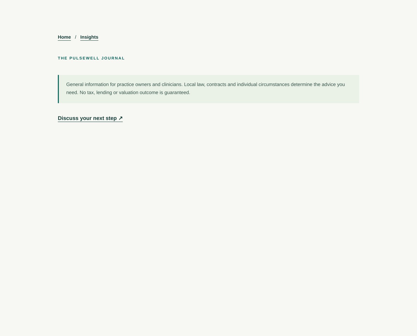 Pulsewell Runtime Article component