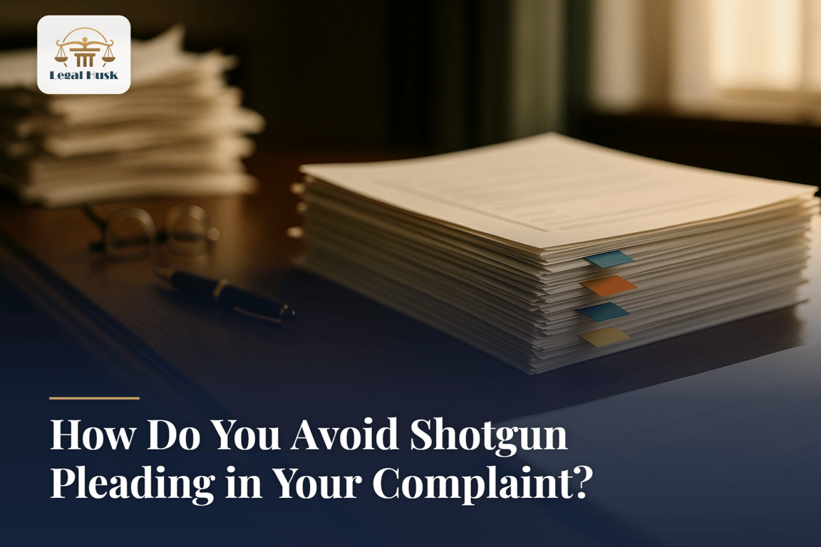 How Do You Avoid Shotgun Pleading in Your Complaint?