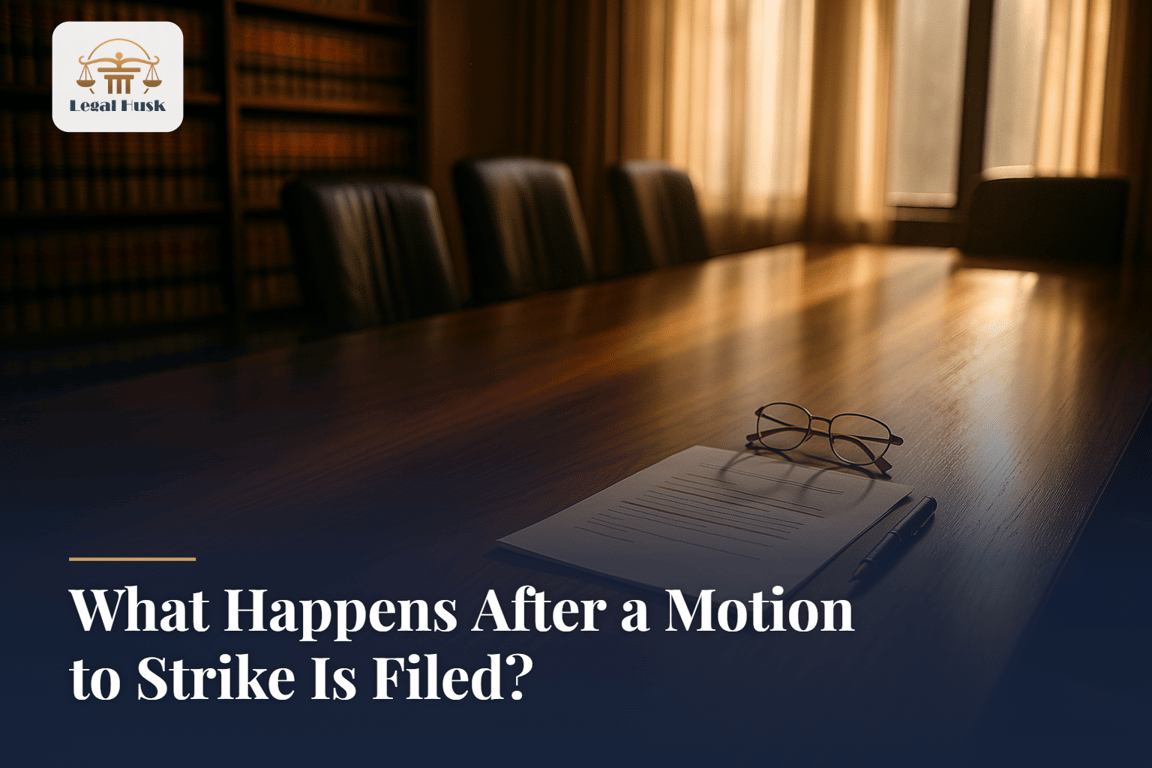 What Happens After a Motion to Strike Is Filed?