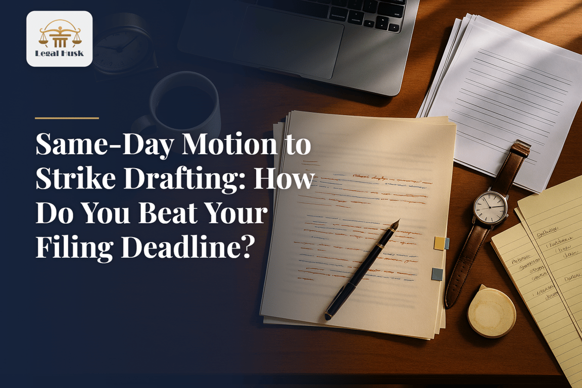 Same-Day Motion to Strike Drafting: How Do You Beat Your Filing Deadline?