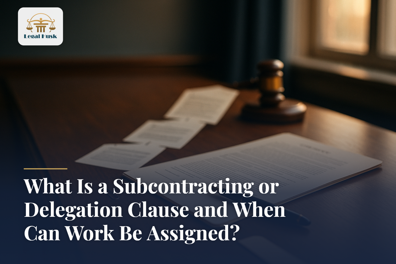 What Is a Subcontracting or Delegation Clause and When Can Work Be Assigned?
