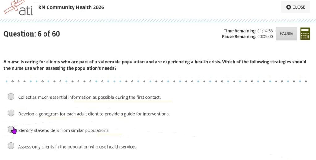 ATI Community Health Proctored Exam 2026