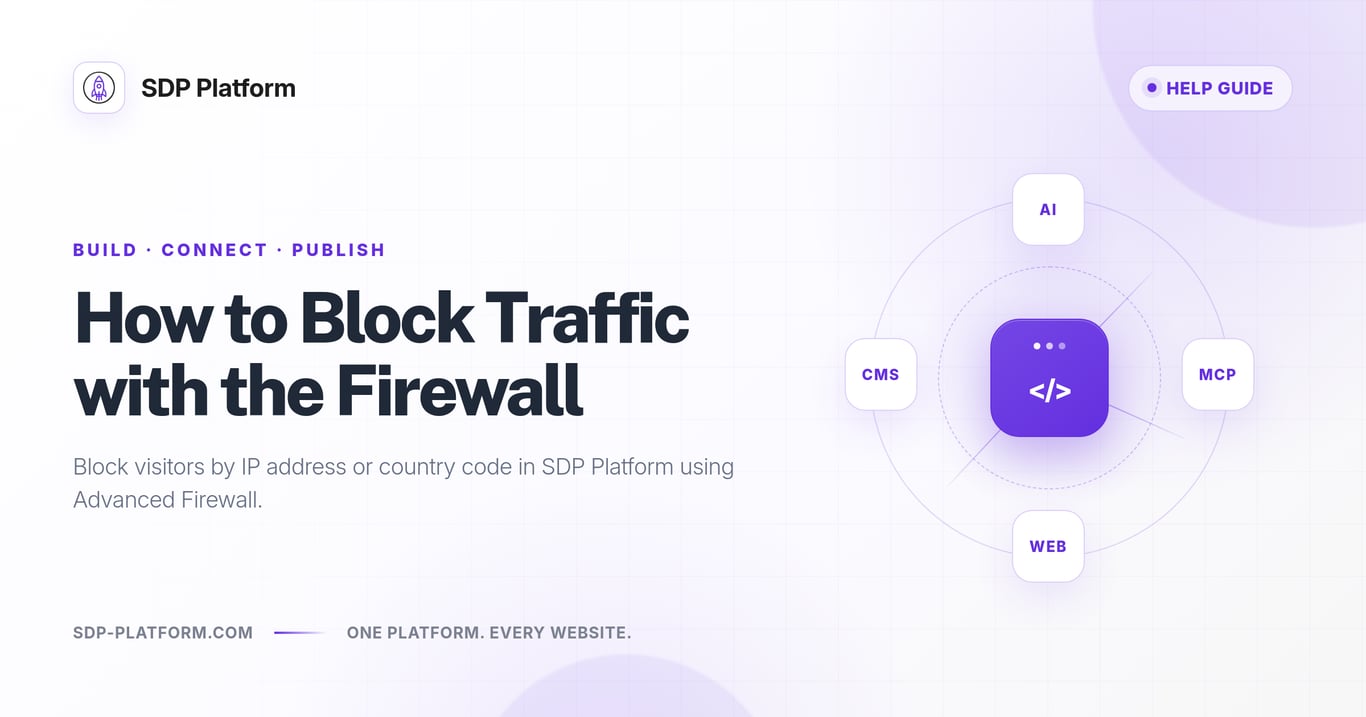 How to Block Traffic with the Firewall