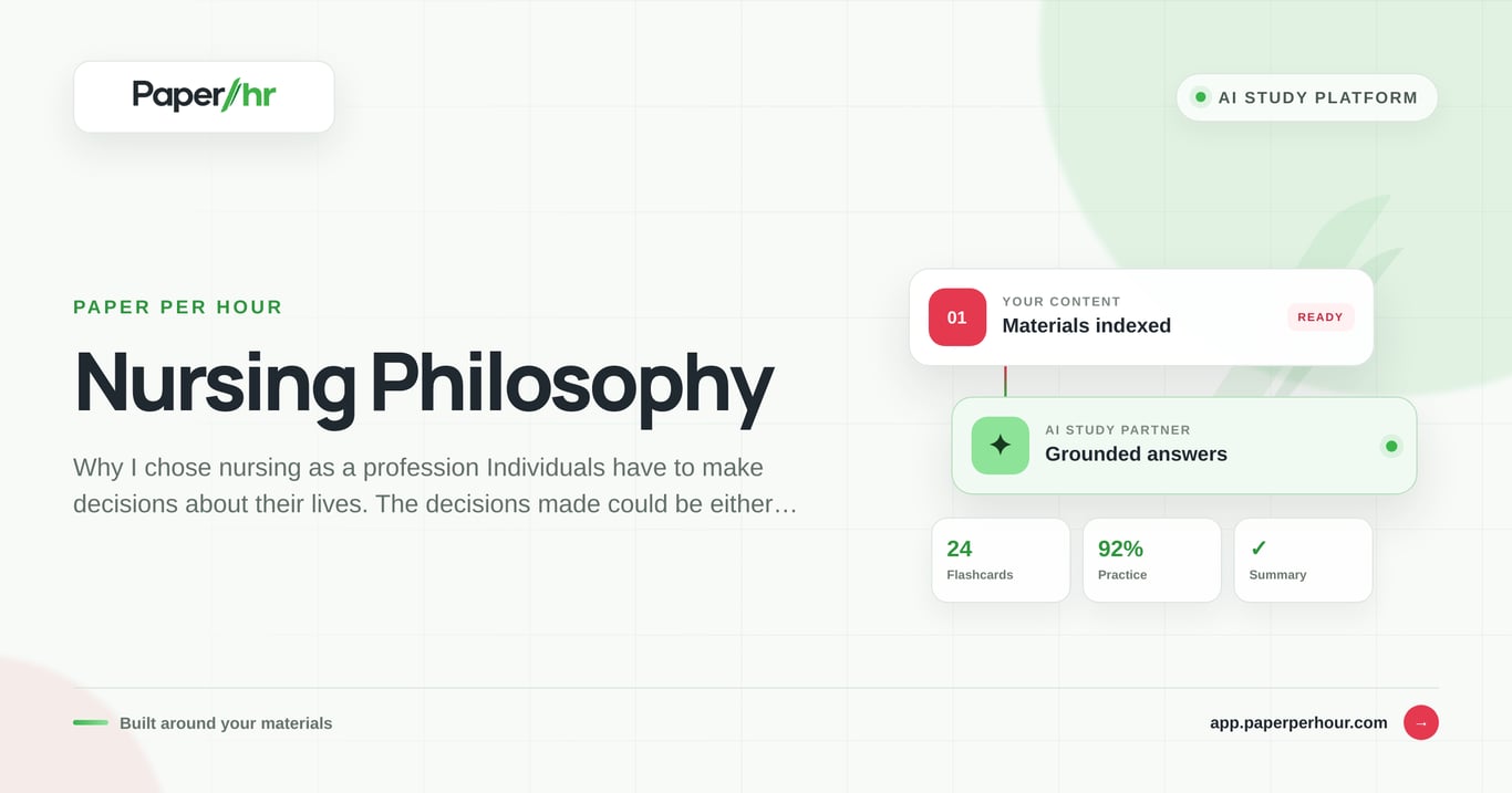 Nursing Philosophy