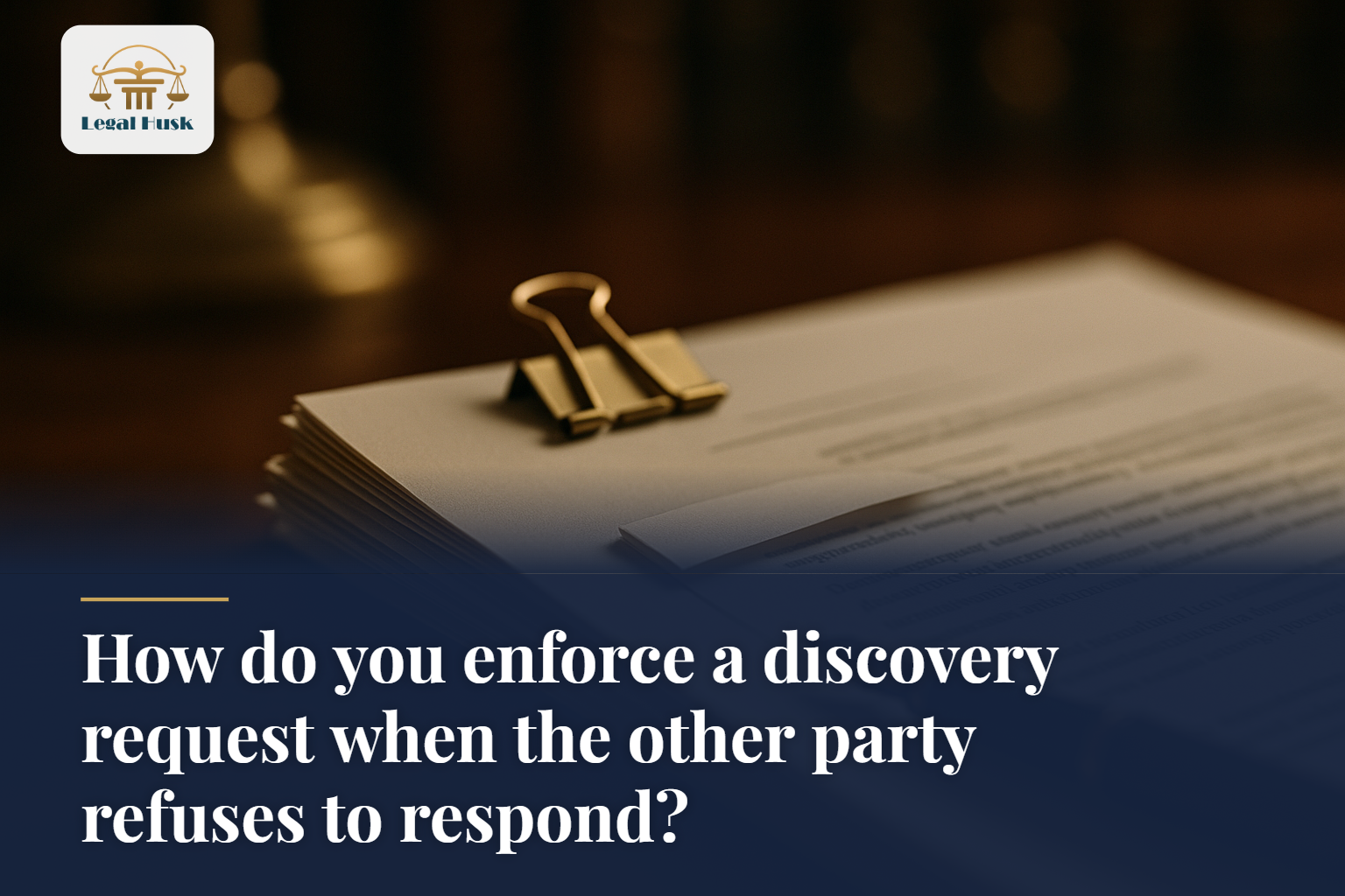 How do you enforce a discovery request when the other party refuses to respond?