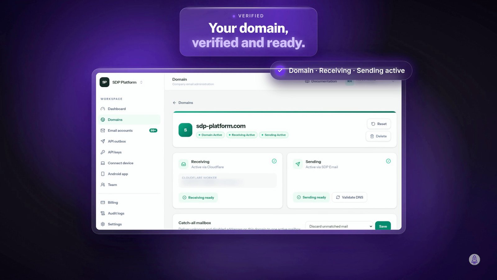 SDP Email platform preview