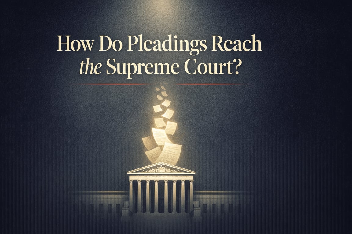 How Do Pleadings Reach the Supreme Court?