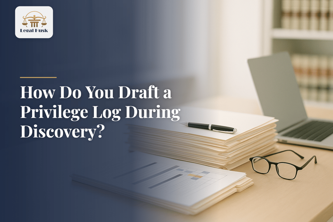 How Do You Draft a Privilege Log During Discovery?