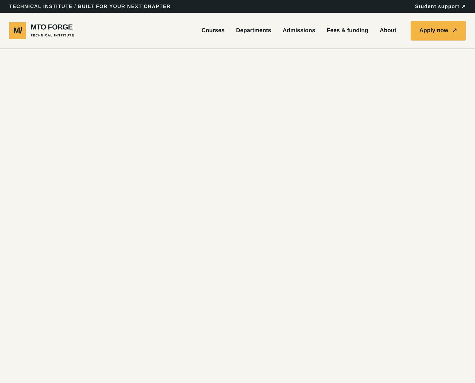Forge Responsive Navigation component