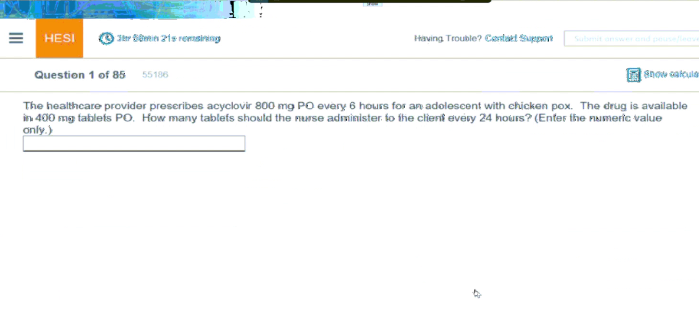 HESI Dosage Calculations and Pharmacology sample page