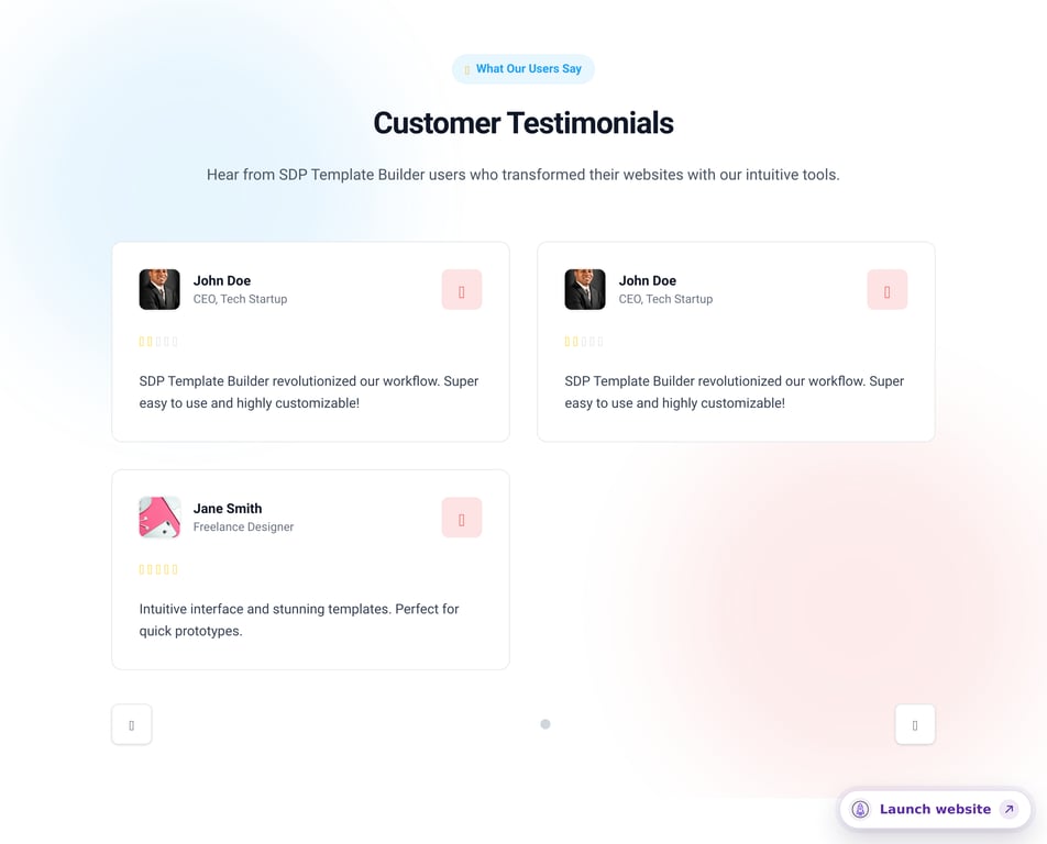 Testimonial 5 component
