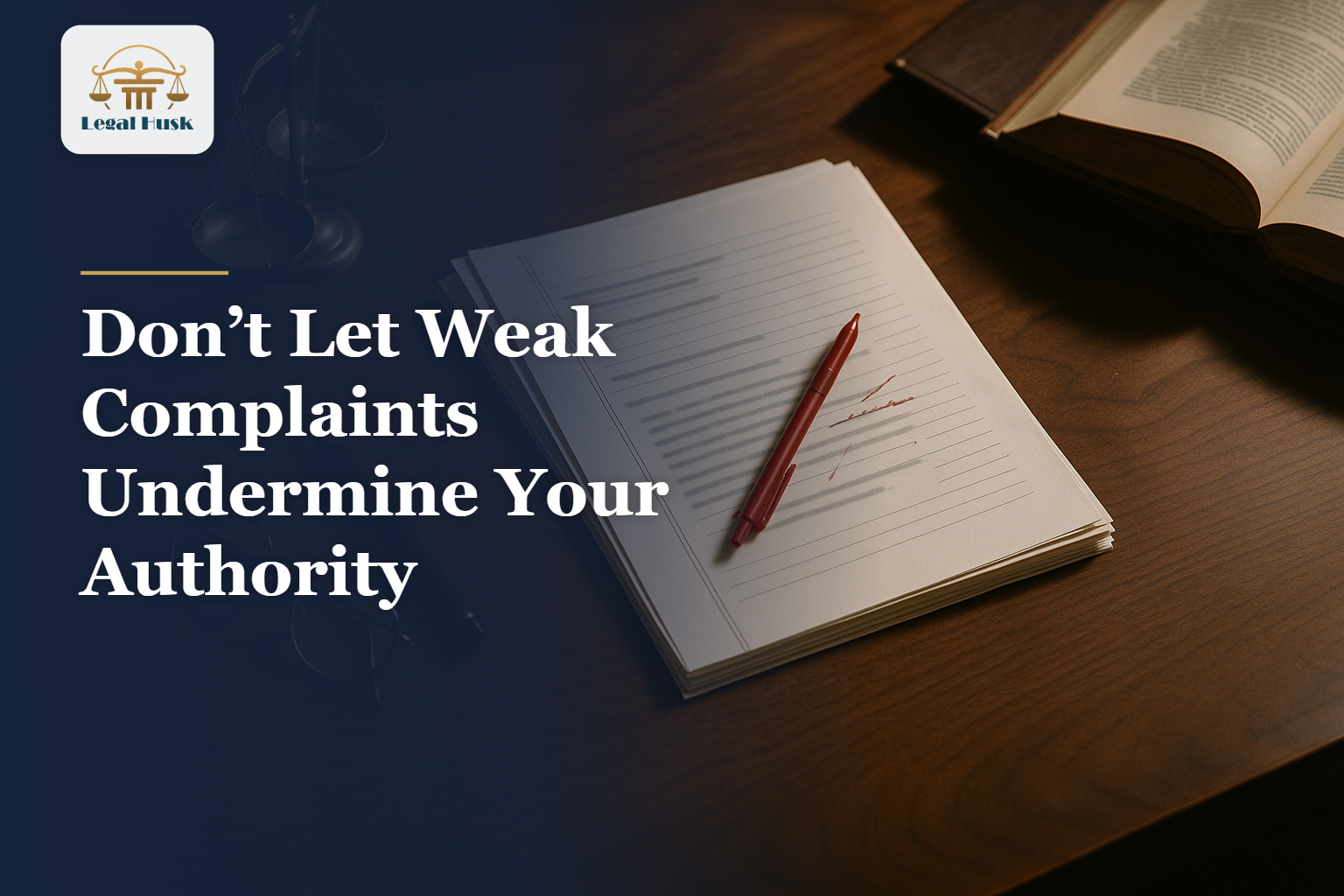 Don’t Let Weak Complaints Undermine Your Authority