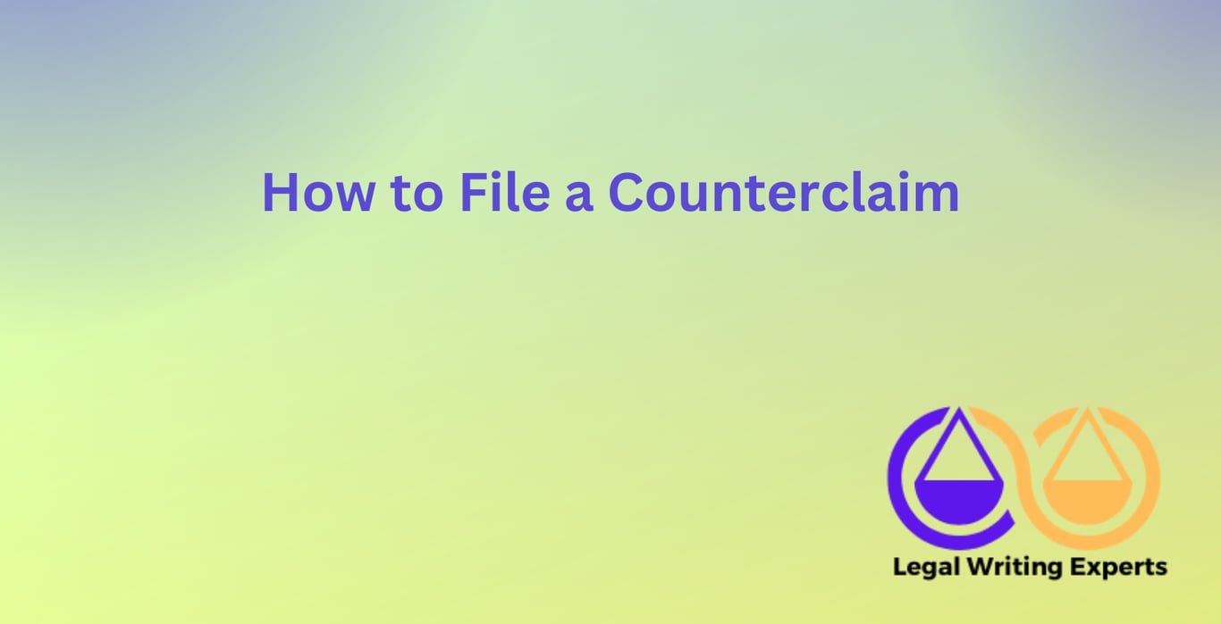 How to File a Counterclaim