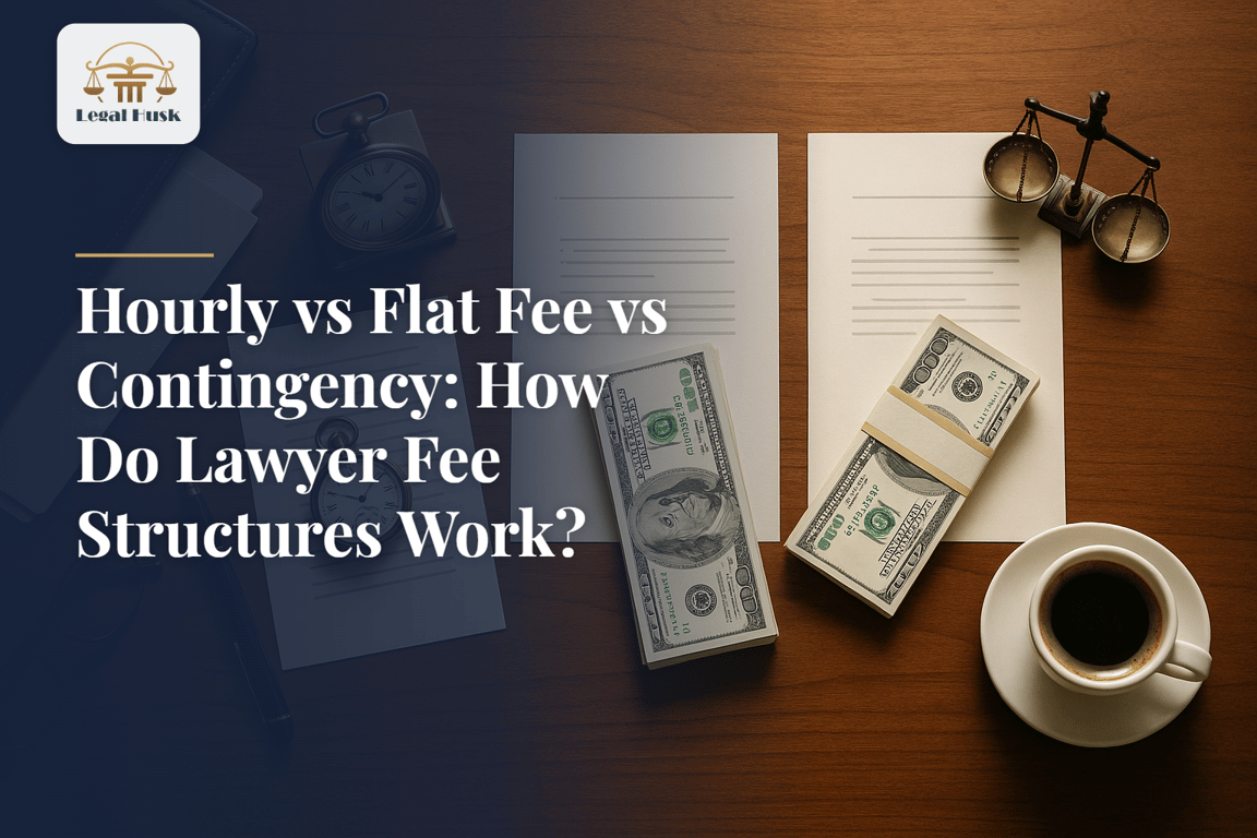 Hourly vs Flat Fee vs Contingency: How Do Lawyer Fee Structures Work?