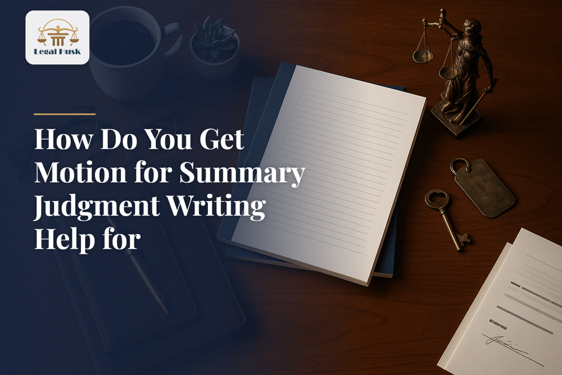 How Do You Get Motion for Summary Judgment Writing Help for Landlord-Tenant Cases?