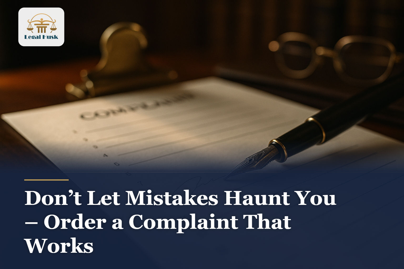 Don’t Let Mistakes Haunt You – Order a Complaint That Works