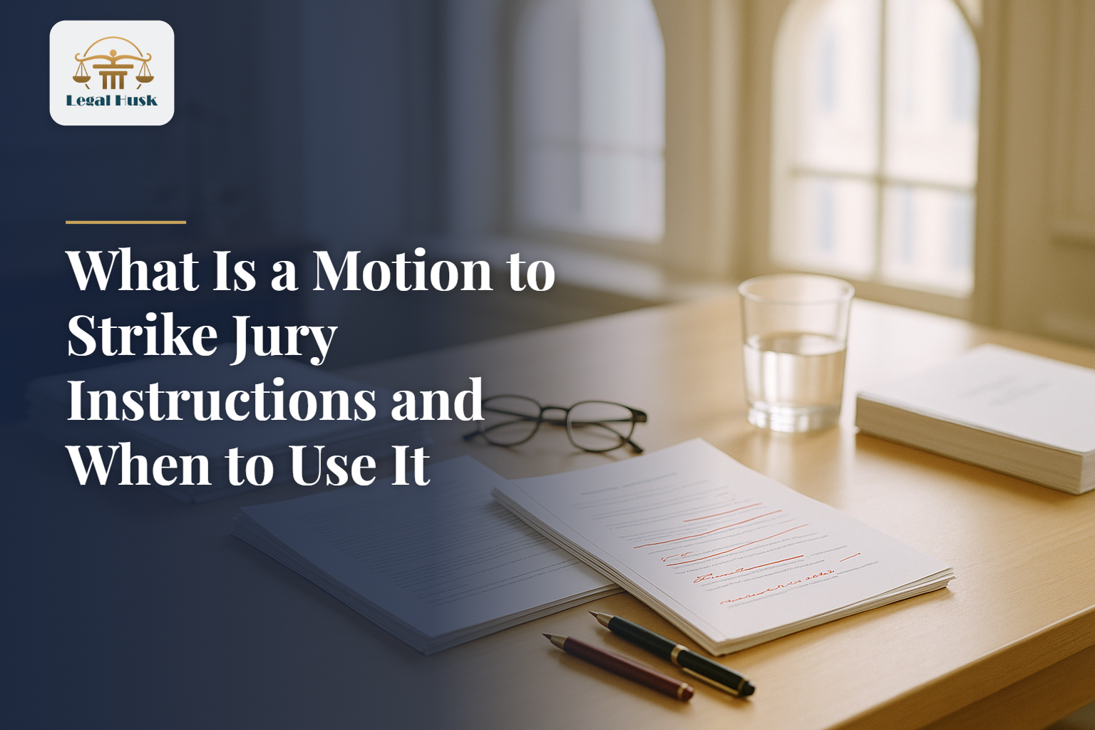 What Is a Motion to Strike Jury Instructions and When to Use It