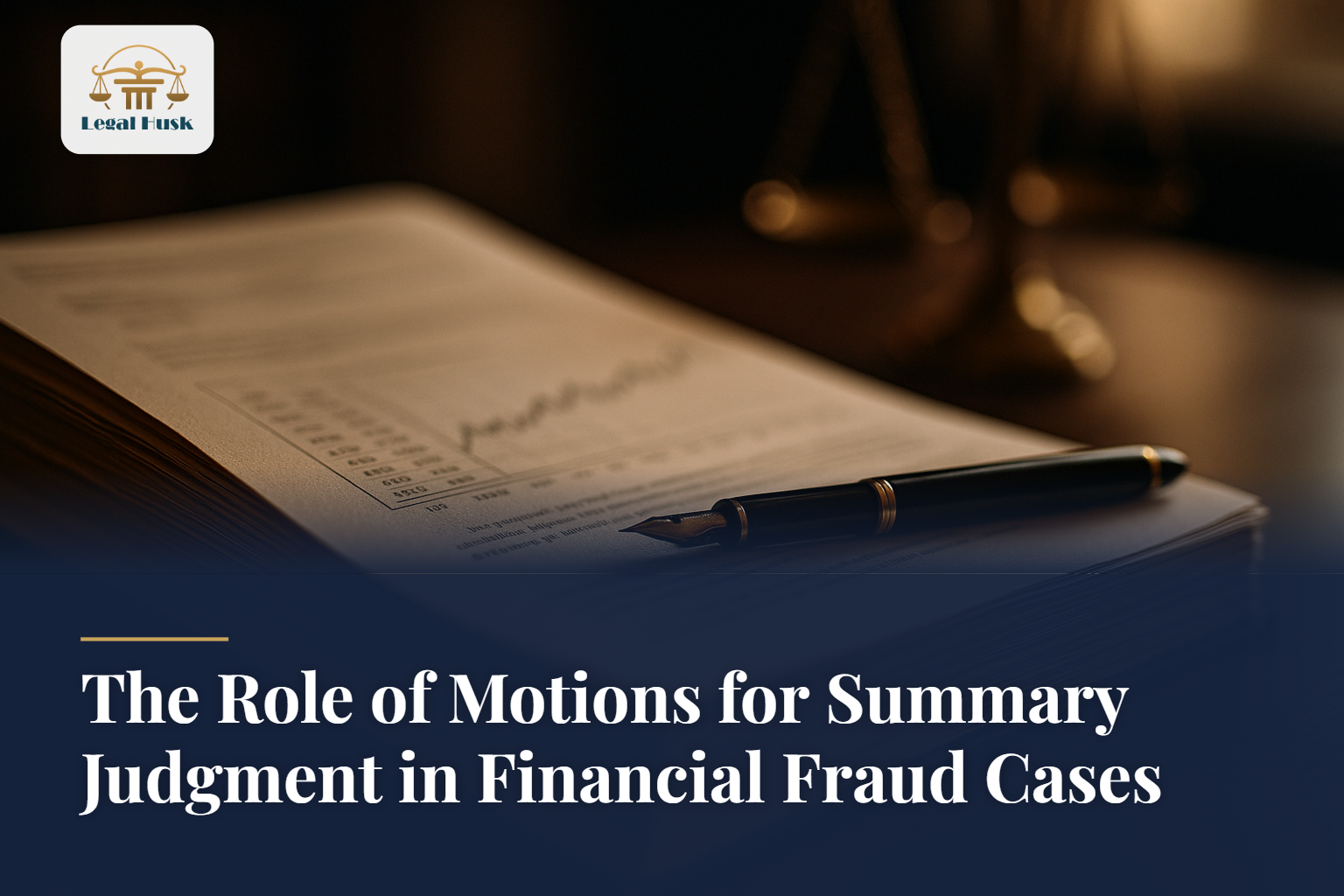 The Role of Motions for Summary Judgment in Financial Fraud Cases