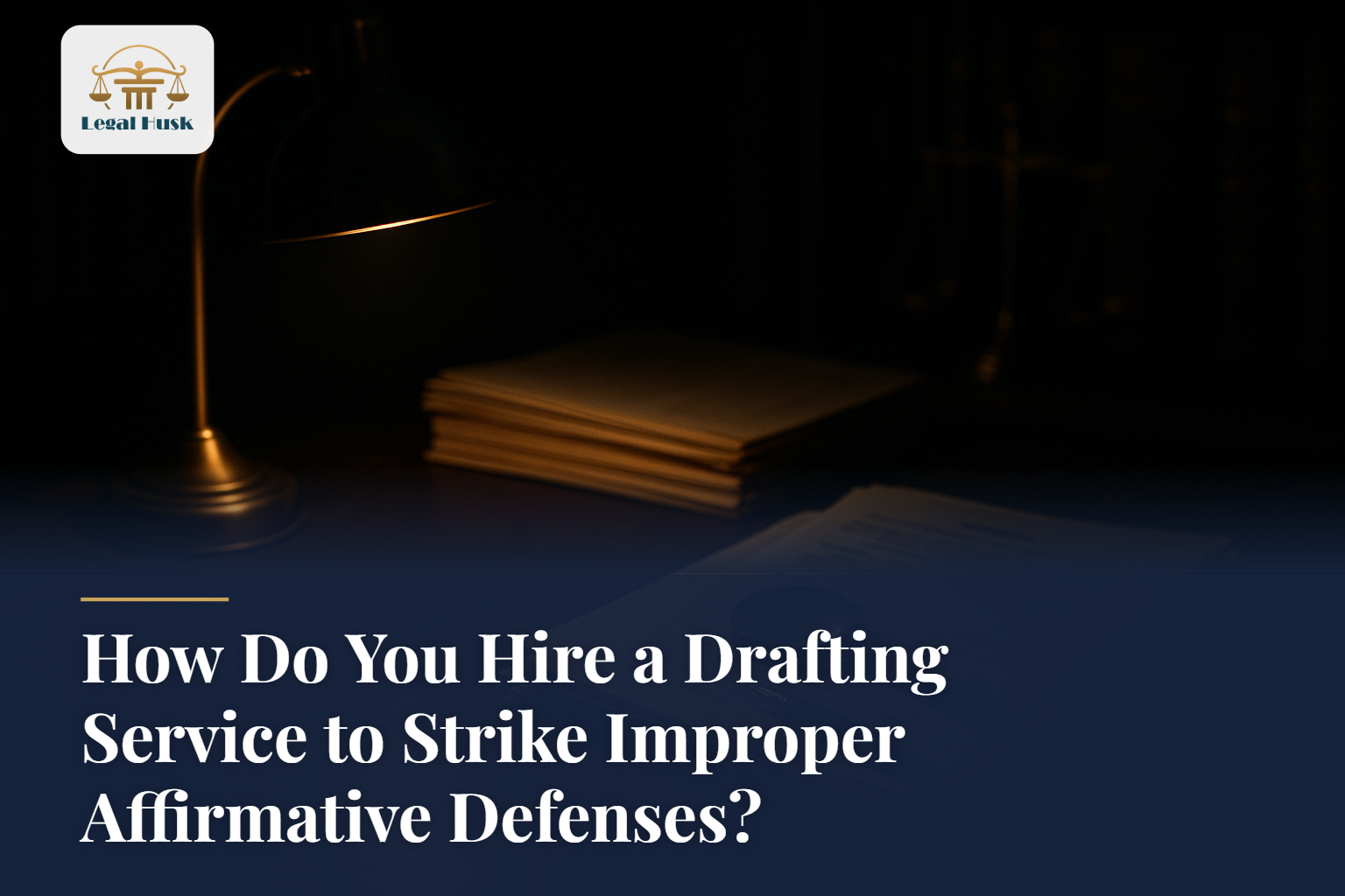 How Do You Hire a Drafting Service to Strike Improper Affirmative Defenses?