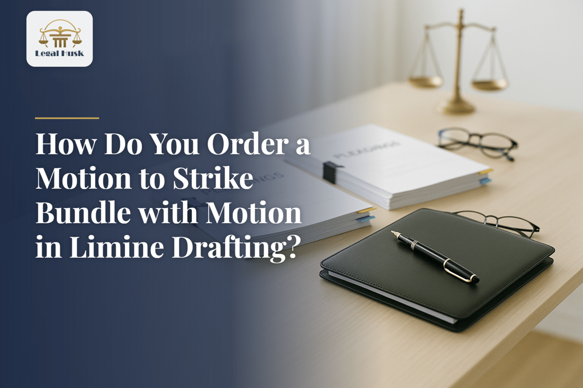 How Do You Order a Motion to Strike Bundle with Motion in Limine Drafting?