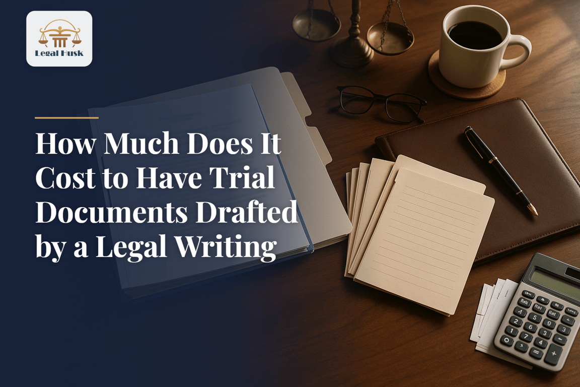 How Much Does It Cost to Have Trial Documents Drafted by a Legal Writing Service?