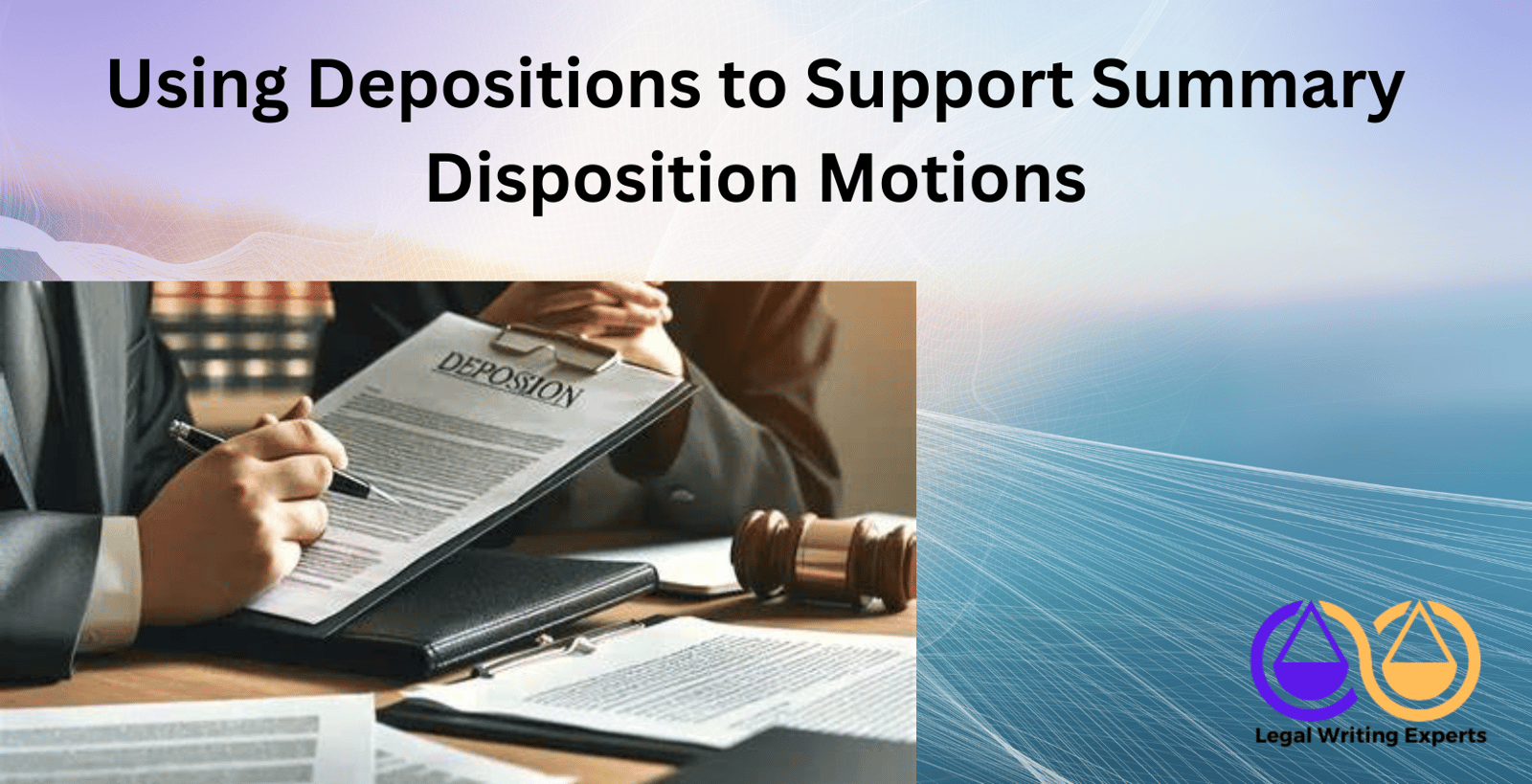 Using Depositions to Support Summary Disposition Motions