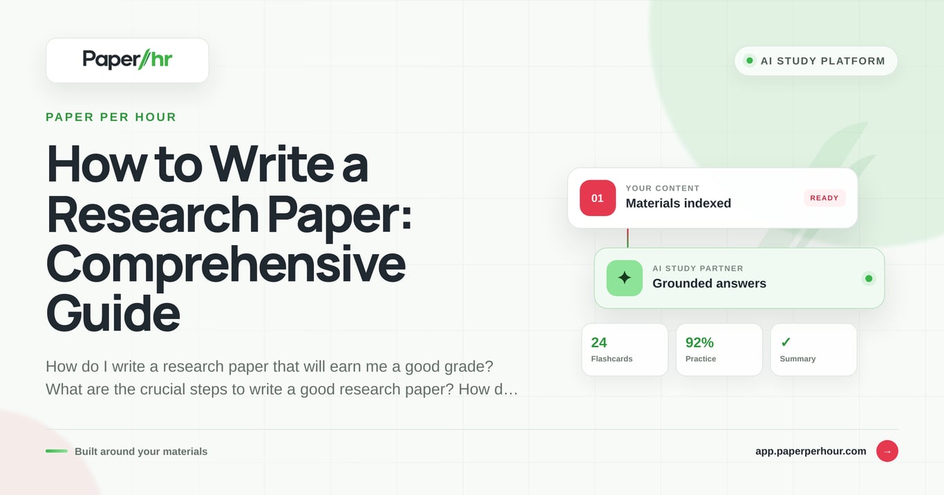 How to Write a Research Paper: Comprehensive Guide