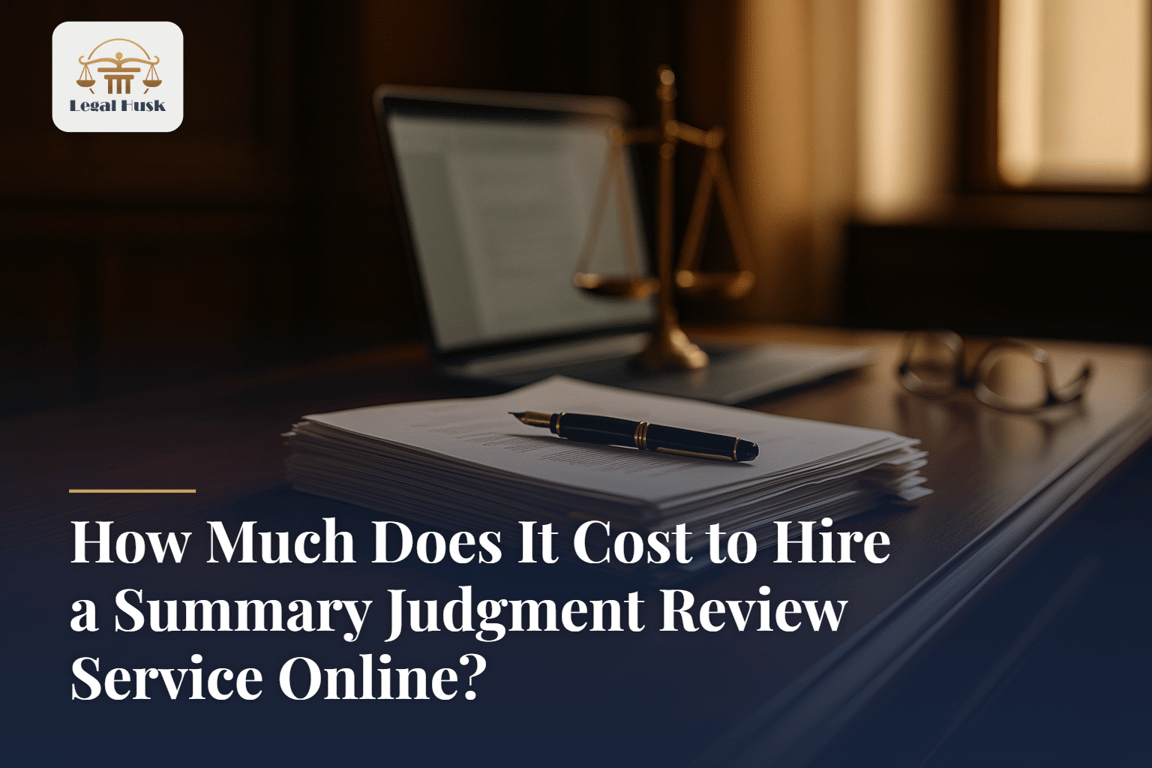 How Much Does It Cost to Hire a Summary Judgment Review Service Online?