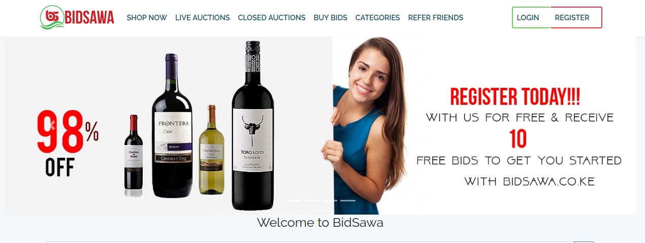 Bidsawa marketplace website