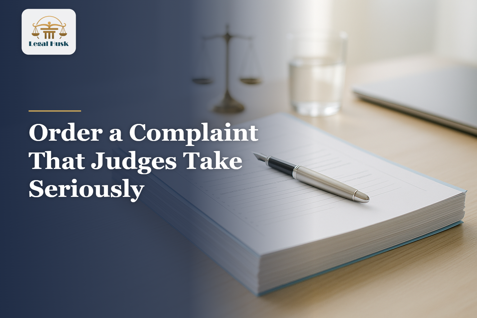 Order a Complaint That Judges Take Seriously