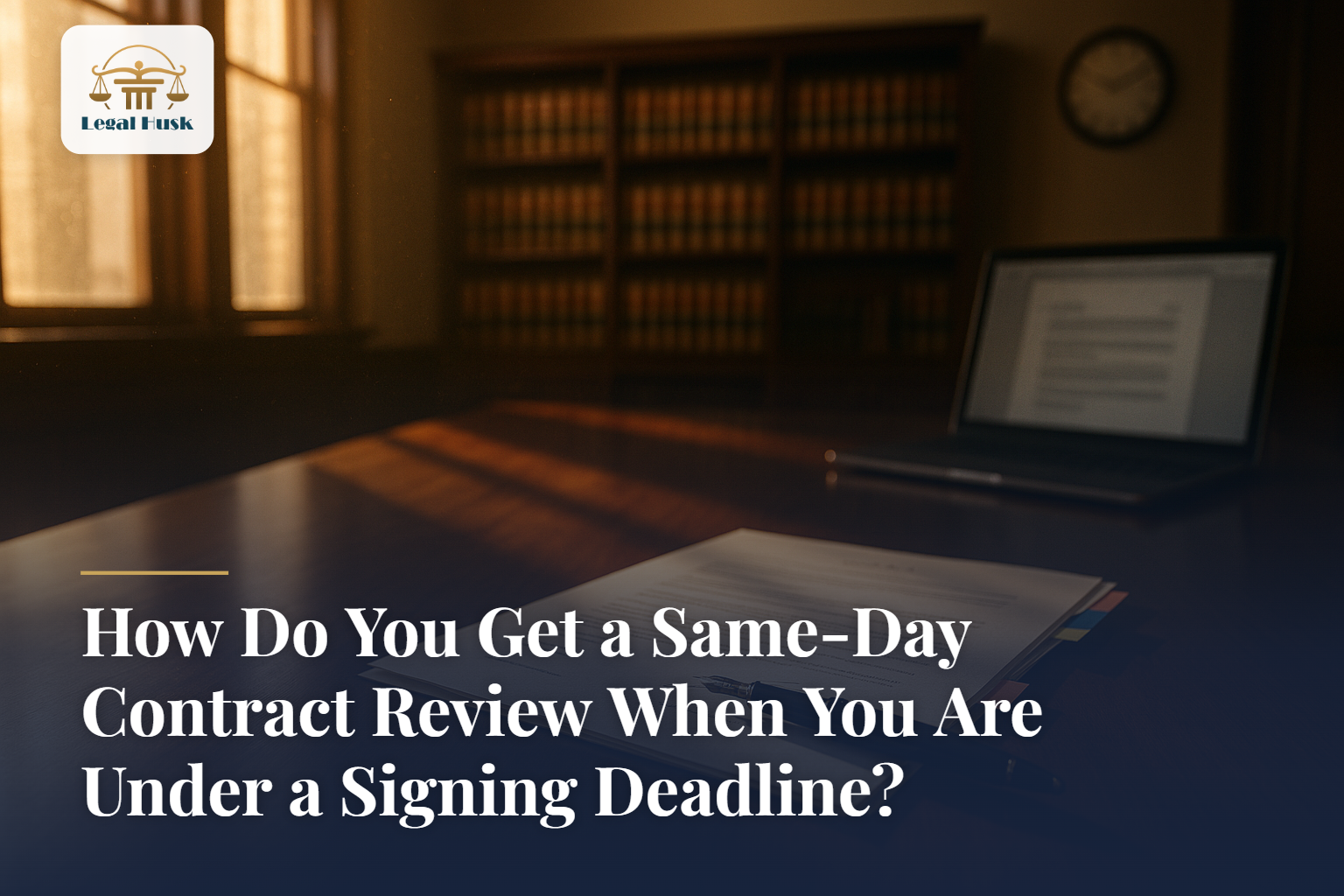 How Do You Get a Same-Day Contract Review When You Are Under a Signing Deadline?