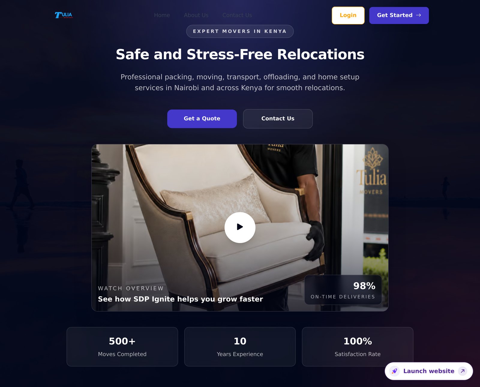 Tulia Movers Template