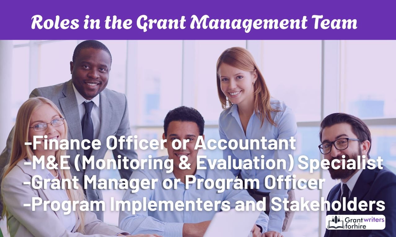 Roles in the Grant Management Team
