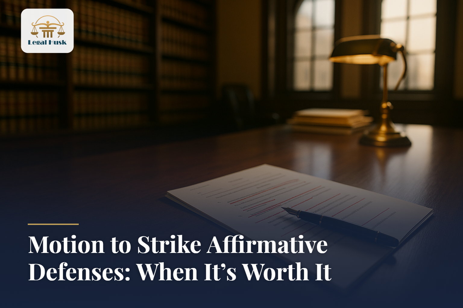 Motion to Strike Affirmative Defenses: When It’s Worth It