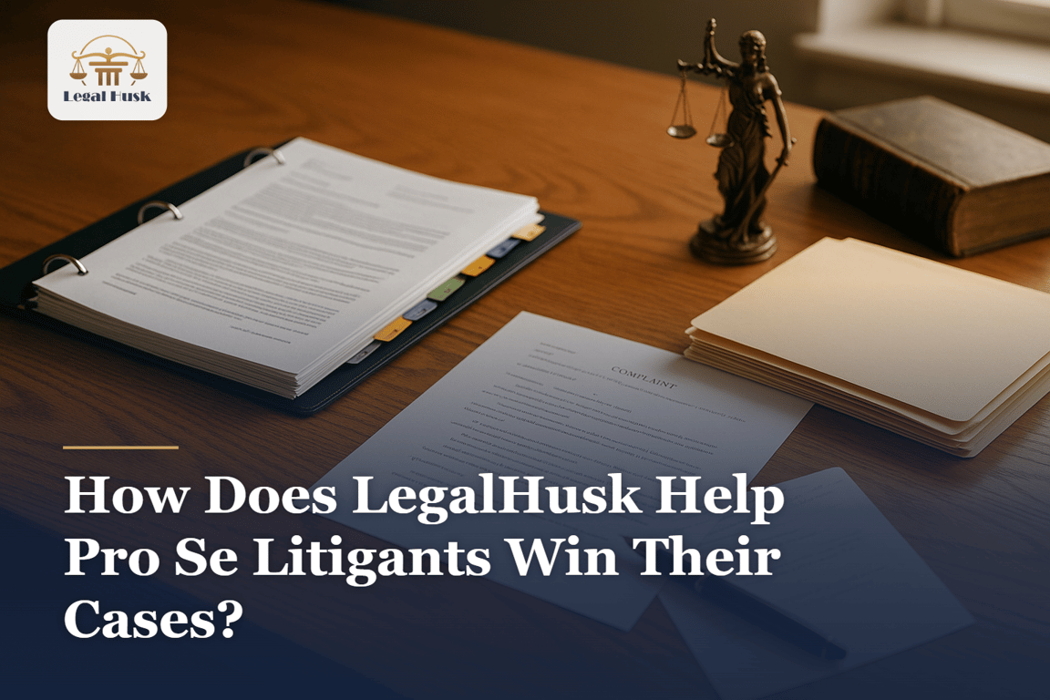 How LegalHusk Helps Pro Se Litigants Win Their Cases