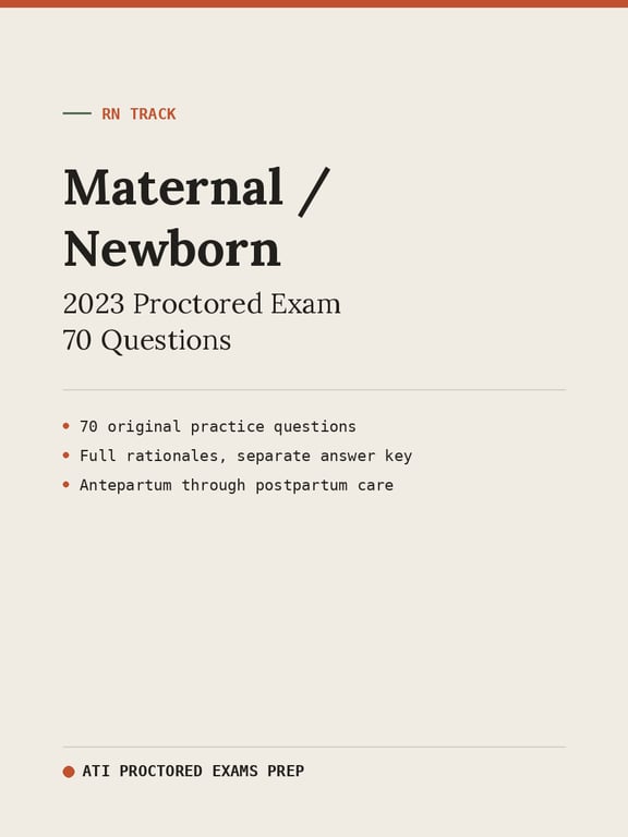 ATI RN Maternal / Newborn 2026 Proctored Exam