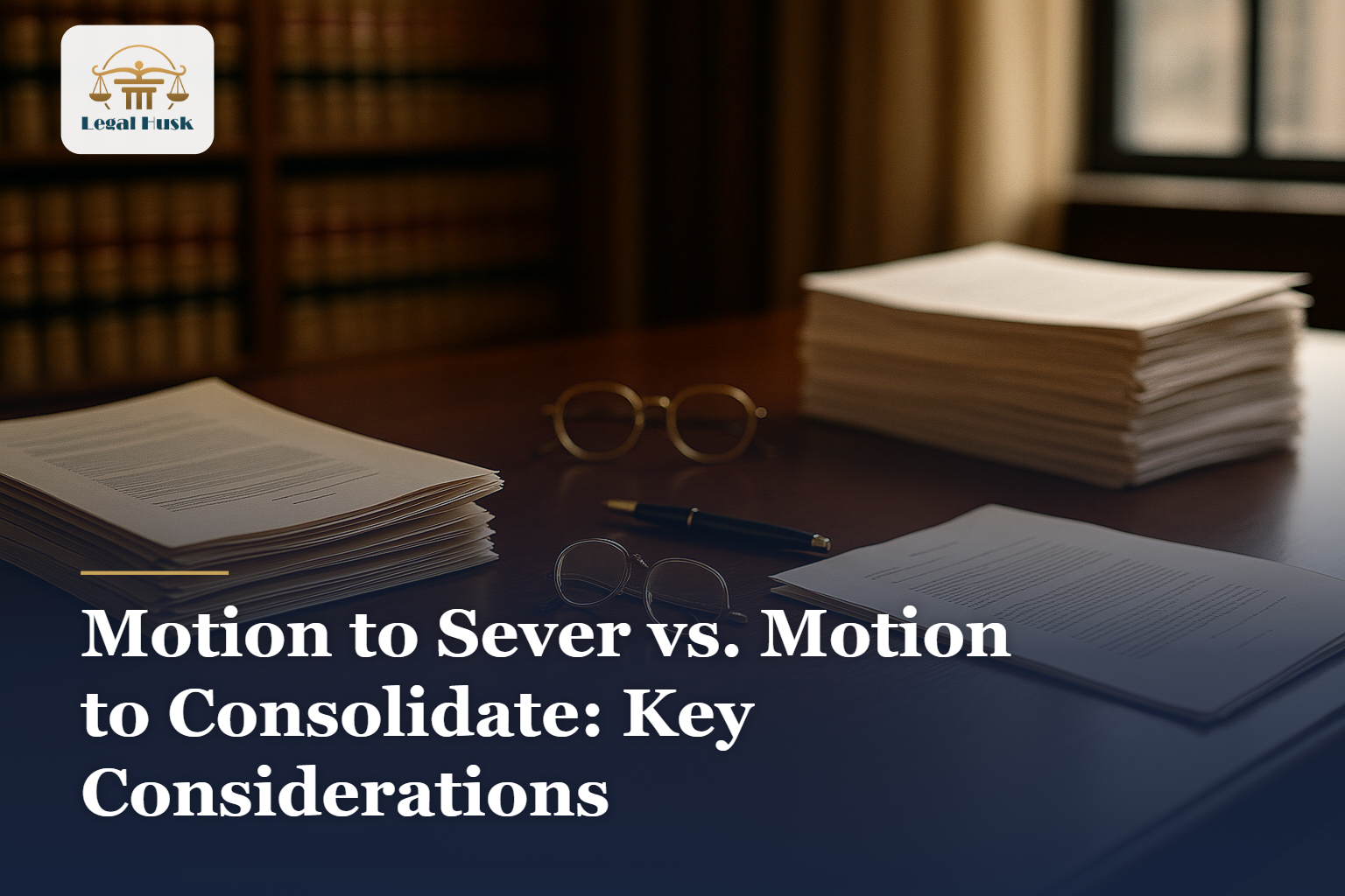 Motion to Sever vs. Motion to Consolidate: Key Considerations