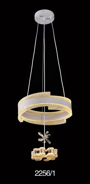 Modern Crystal Ring Pendant Light (Model 2256/1)