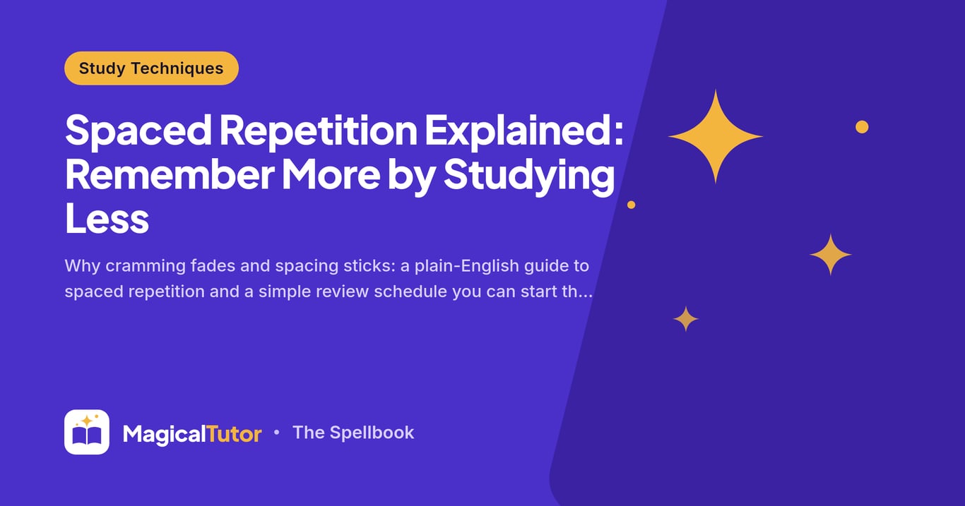Spaced Repetition Explained: Remember More by Studying Less
