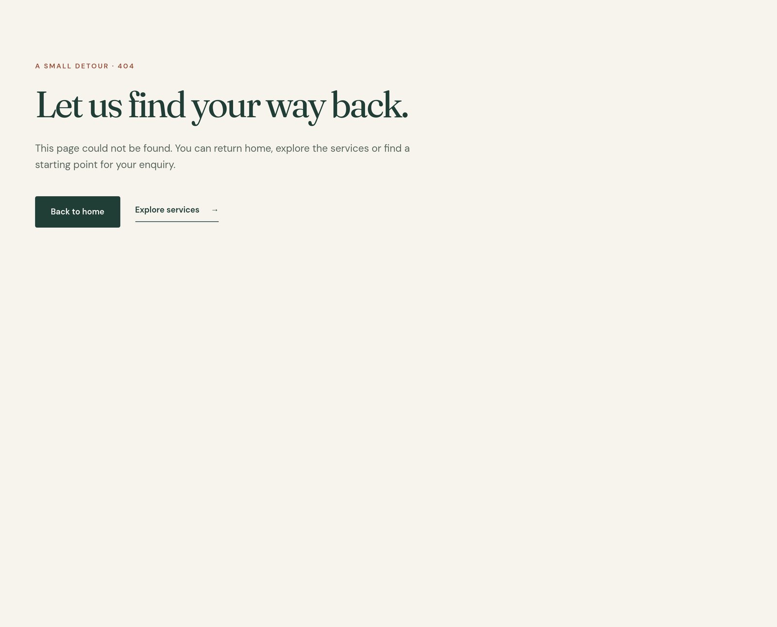 404 Error Recovery Page component