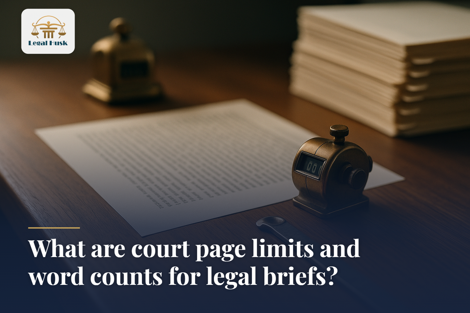 What are court page limits and word counts for legal briefs?