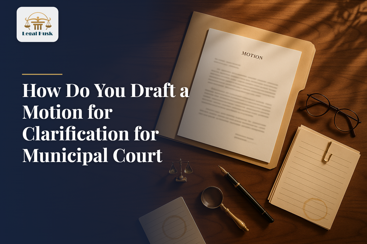 How Do You Draft a Motion for Clarification for Municipal Court Matters?