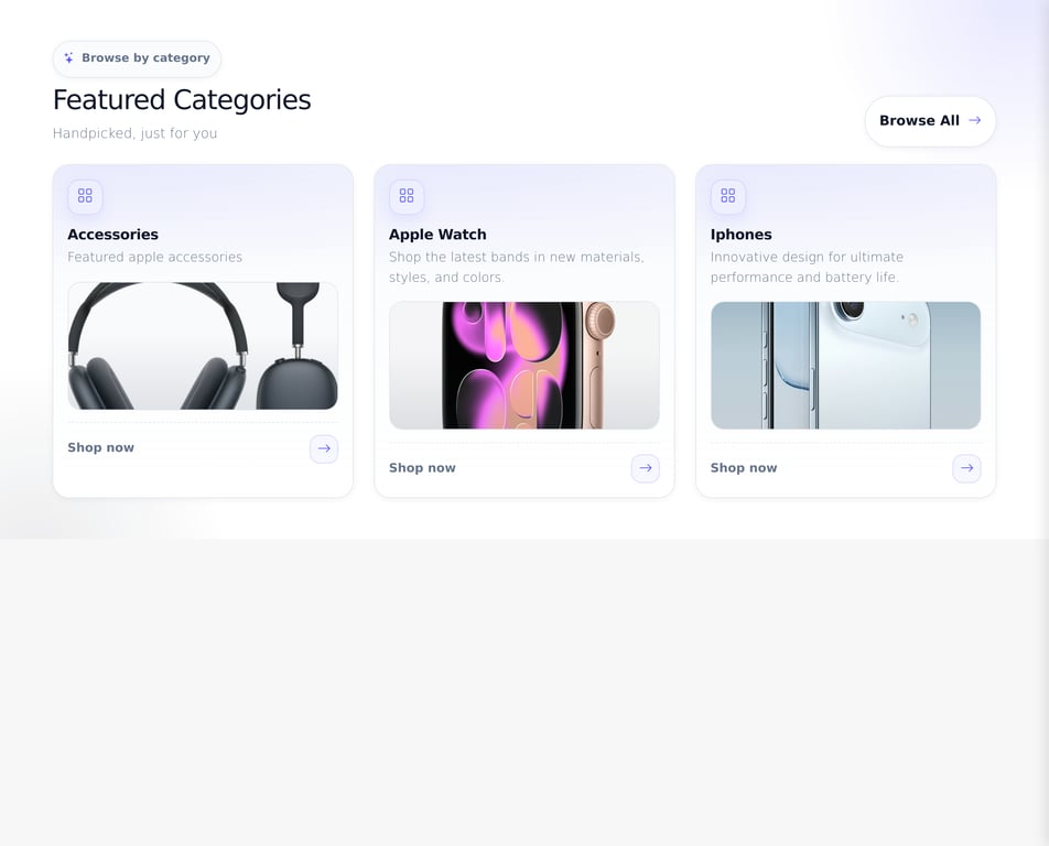 Nexora Premium Categories