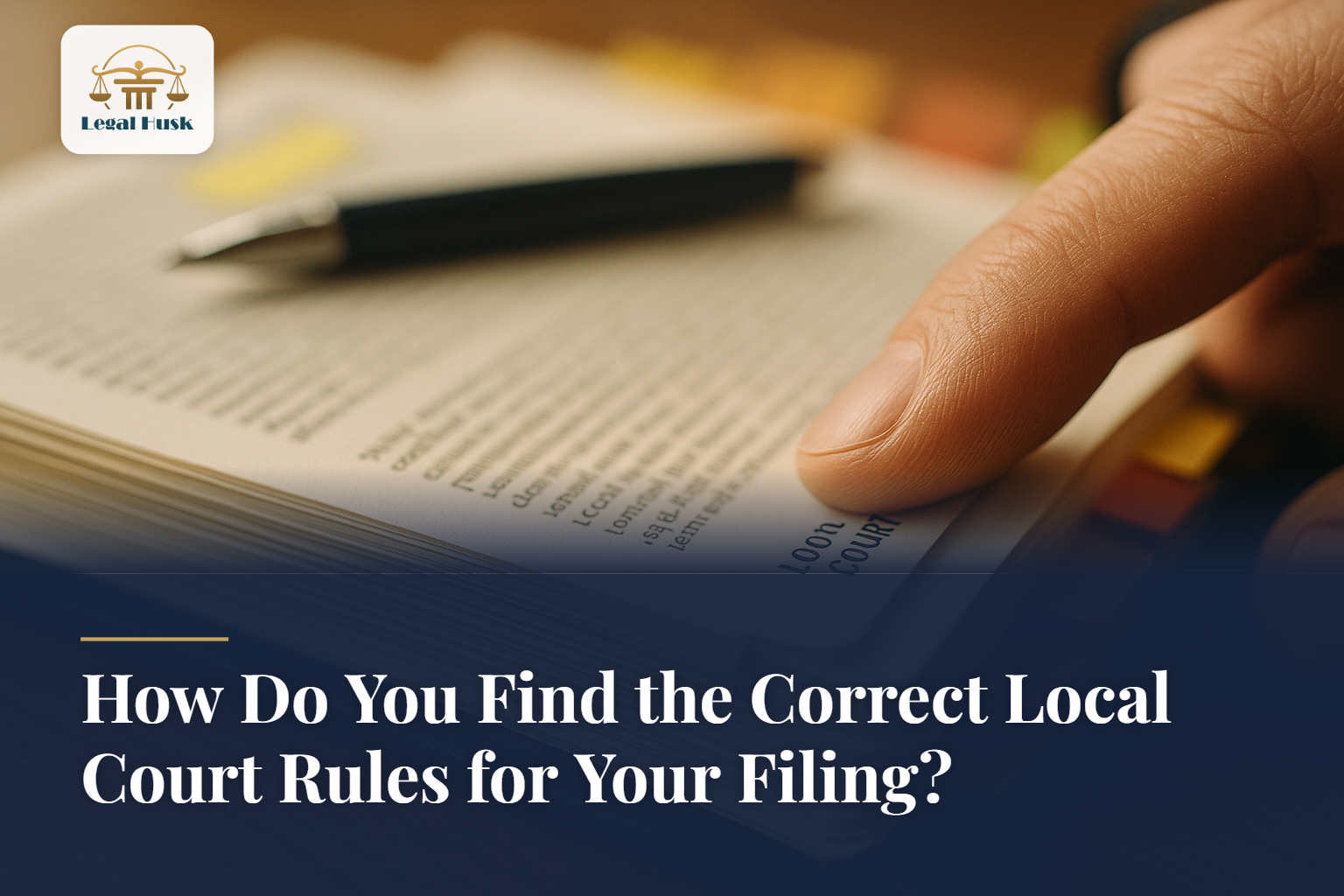 How Do You Find the Correct Local Court Rules for Your Filing?