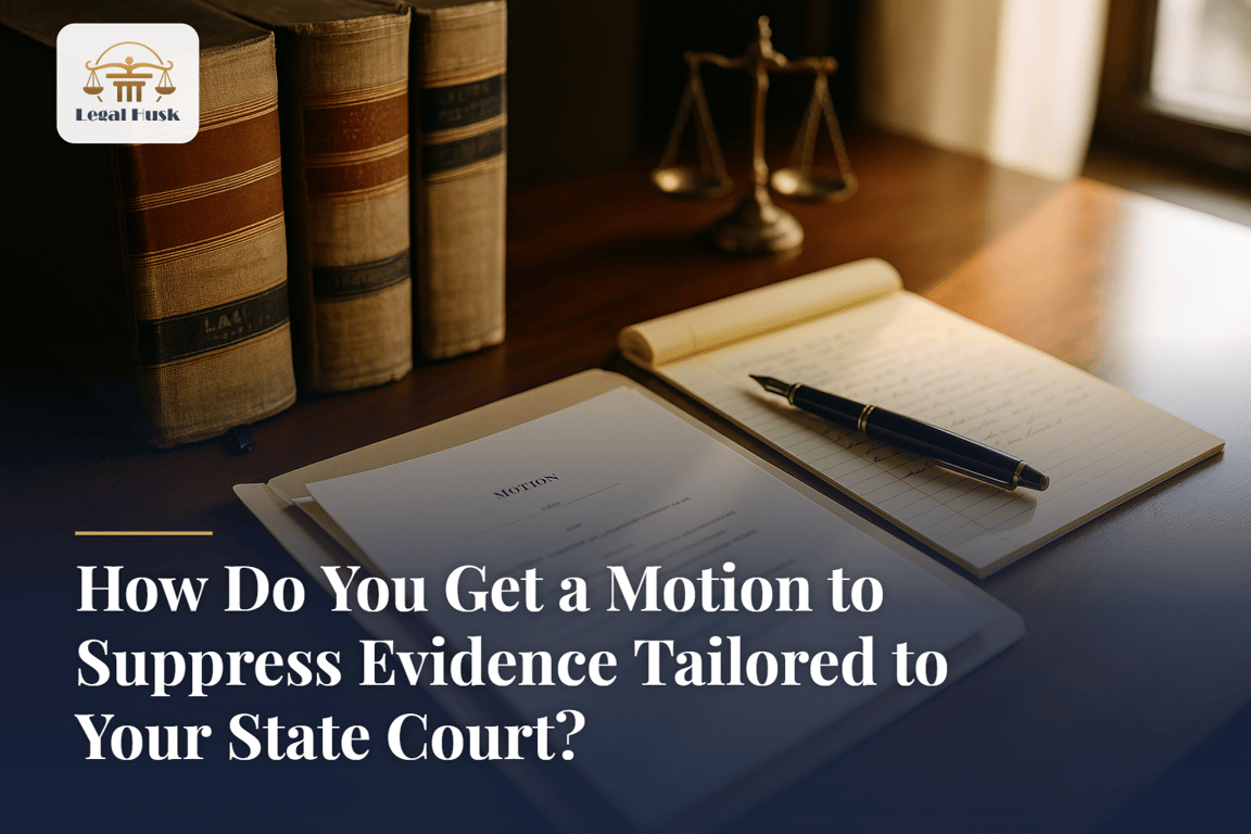 How Do You Get a Motion to Suppress Evidence Tailored to Your State Court?