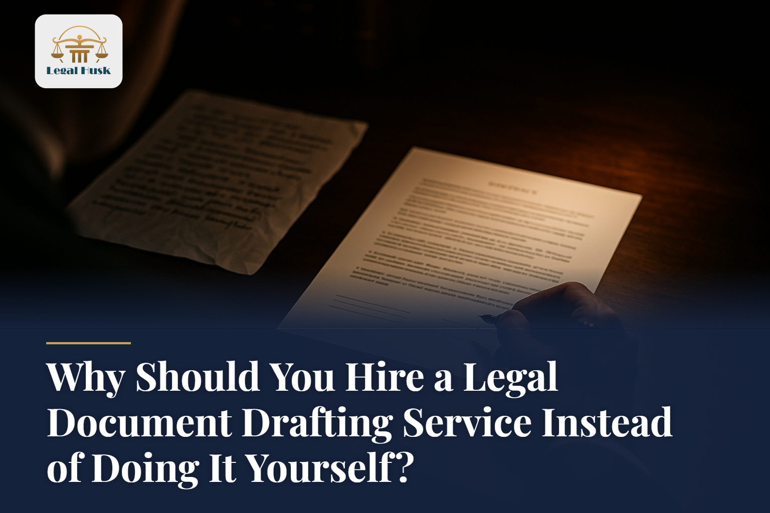 Why Should You Hire a Legal Document Drafting Service Instead of Doing It Yourself?