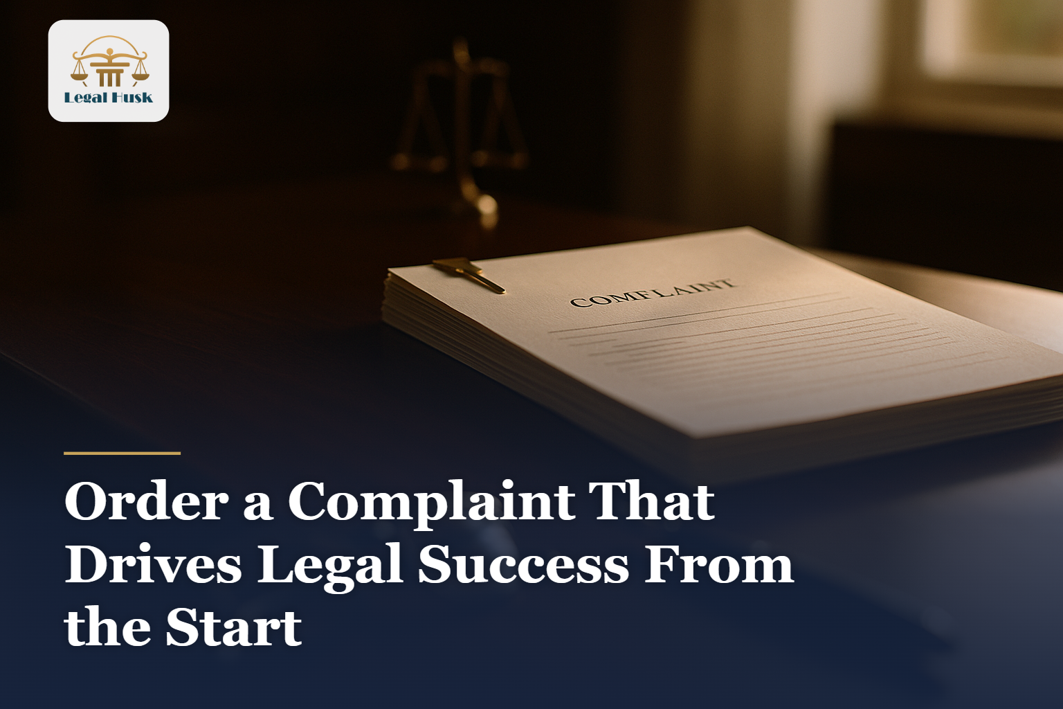 Order a Complaint That Drives Legal Success From the Start