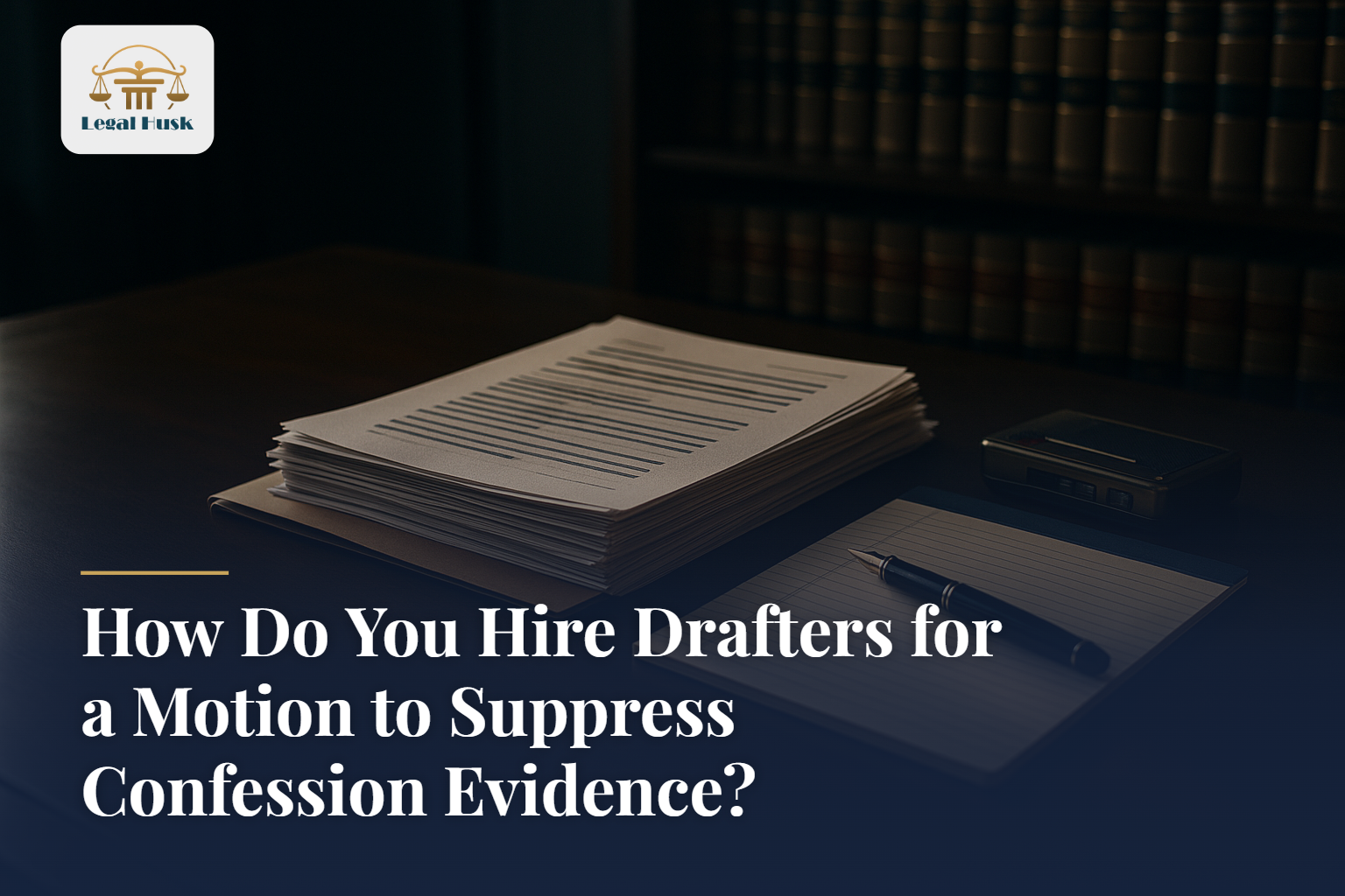 How Do You Hire Drafters for a Motion to Suppress Confession Evidence?